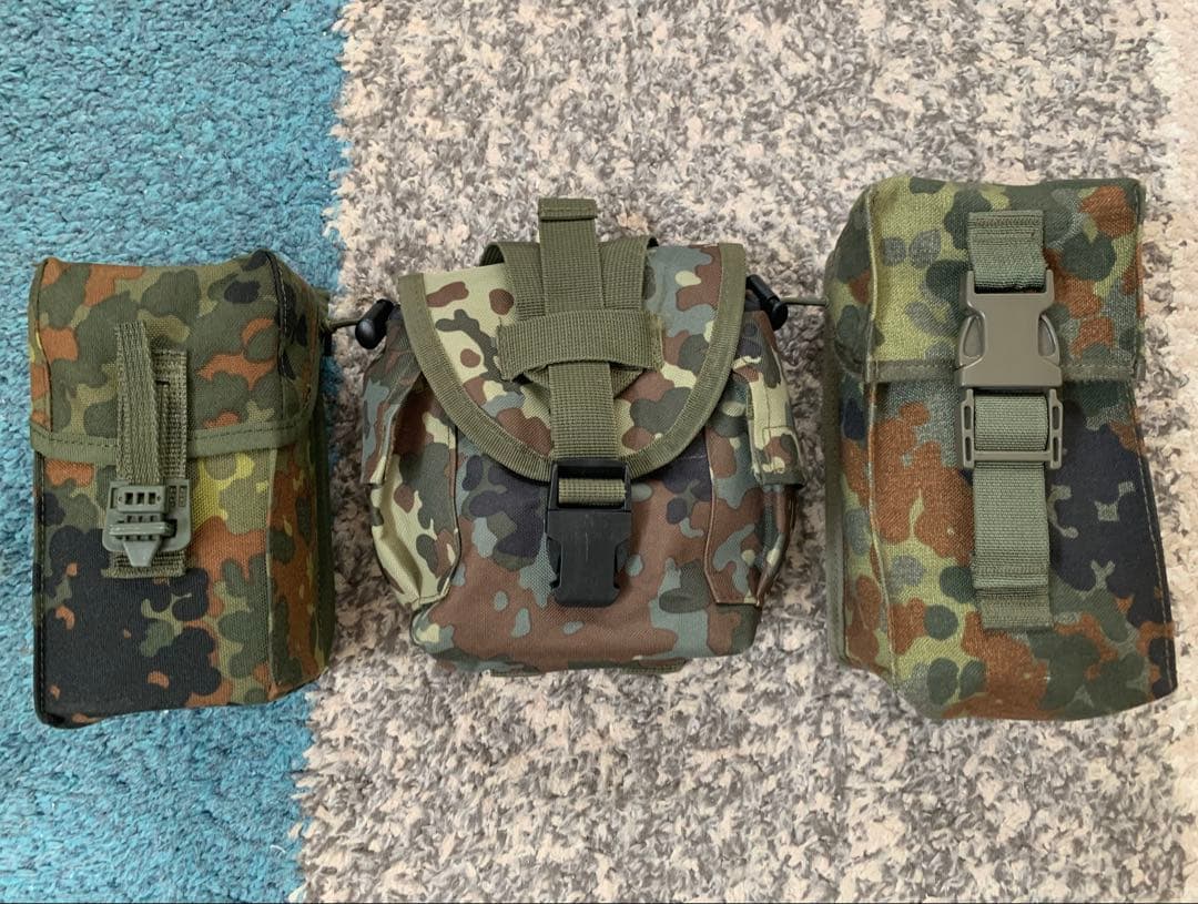 フレックターン迷彩ポーチ3個