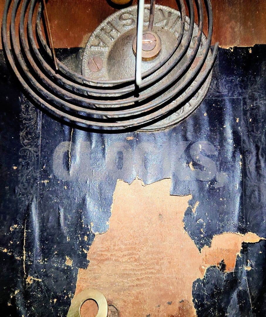 〈完動・美品〉精工舎　小玉縁尾長八角ゼンマイ振り子掛け時計 ボンボン時計古時計