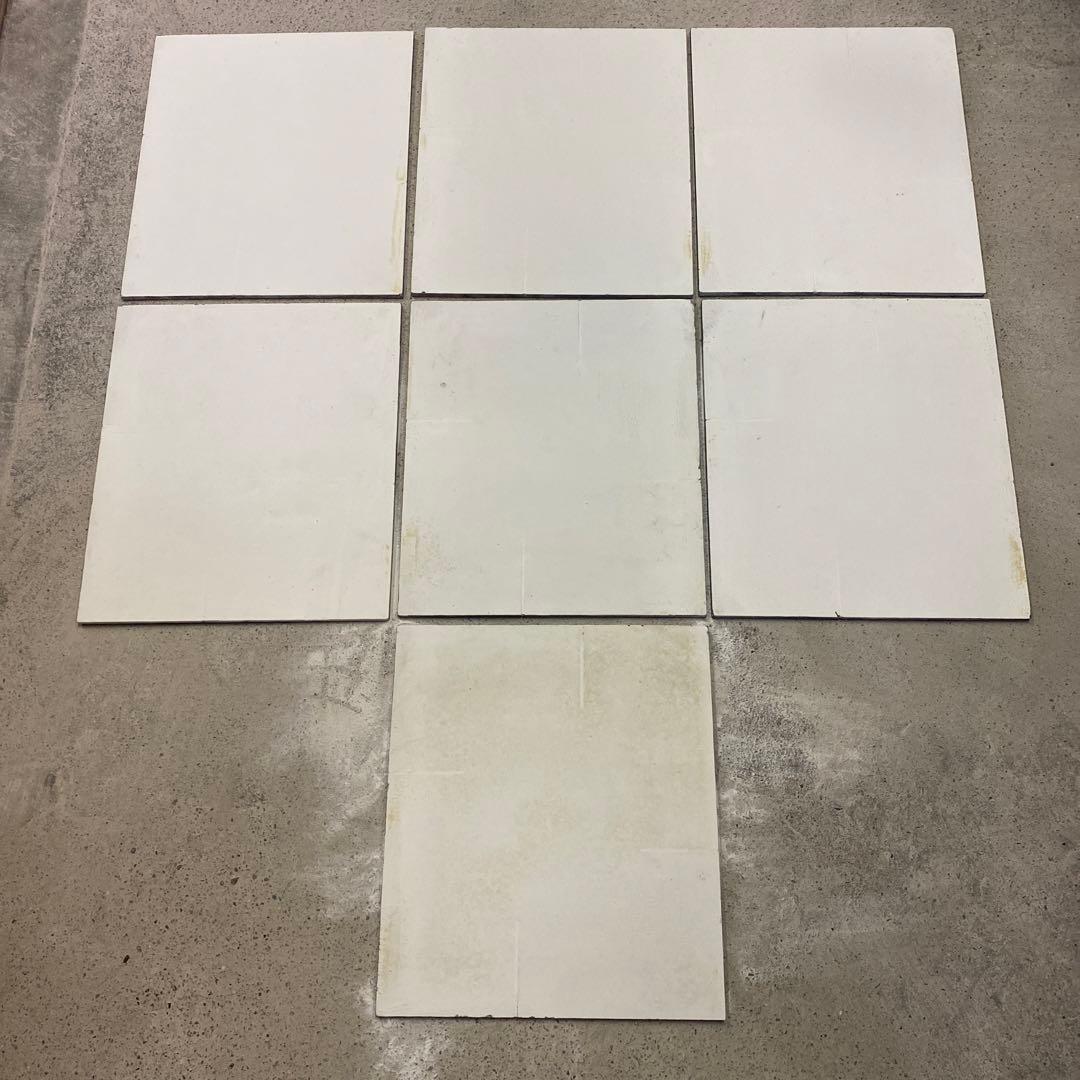 【中古品】陶芸　棚板35×40(厚8mm)7枚組①(スリット有り)