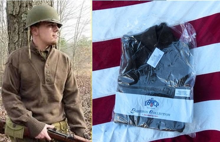 2004 デッド 米軍実物 ５ボタンセーター Ｍ DSPC ヘンリーネック 91