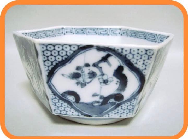 長春冨貴　六角鉢