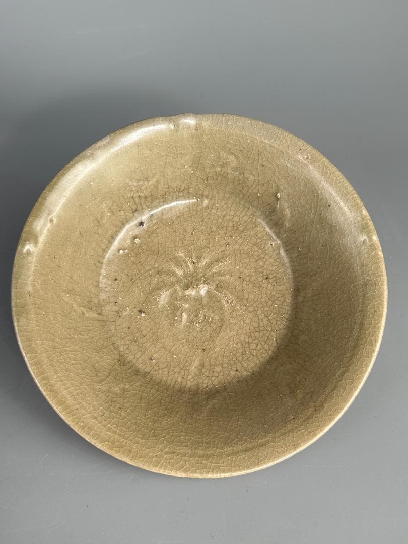 韓国美術　高麗青磁 　盤　皿　貫入　伝来品　古物古作　時代　朝鮮半島　李朝　宋