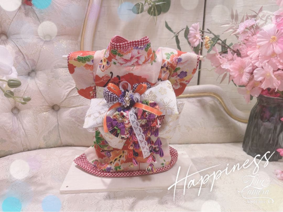 B401.pon2pan2☆オーダー☆犬お着物☆犬お引き摺りお着物