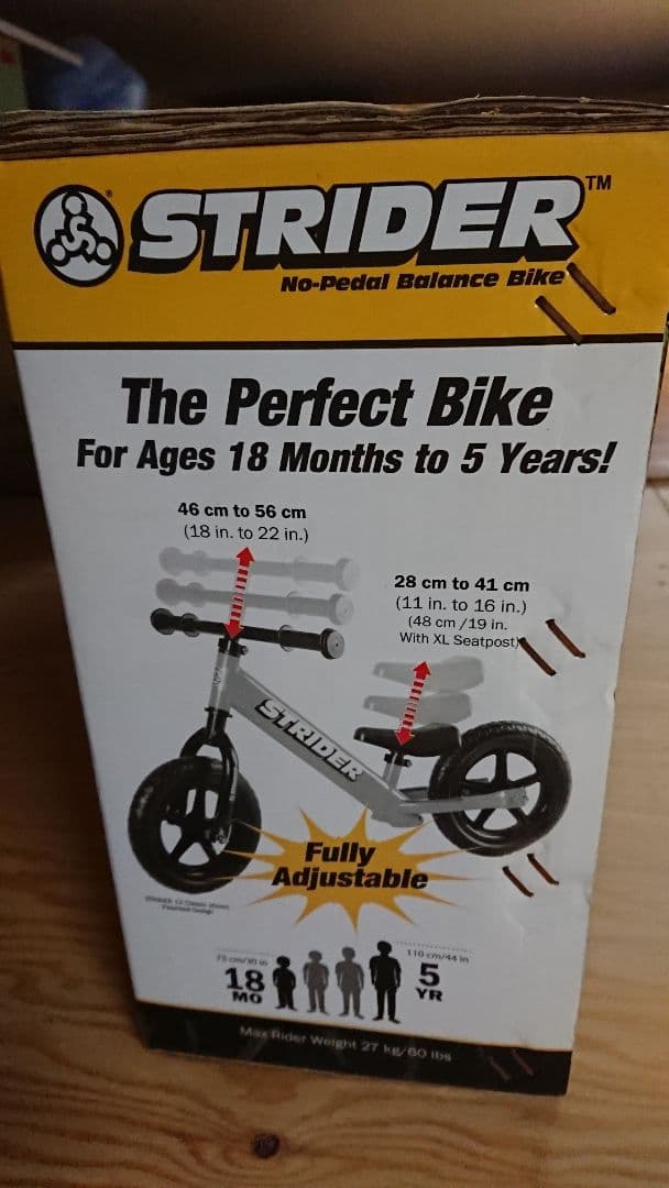 STRIDER Pro 12インチ 軽量アルミ シルバー バランスバイク