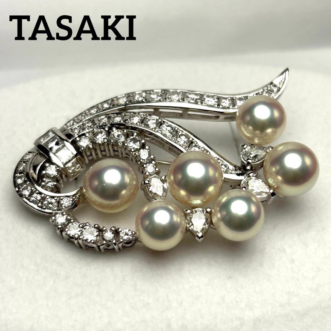 TASAKI ダイヤモンド ブローチ 2.42ct pt900 プラチナ