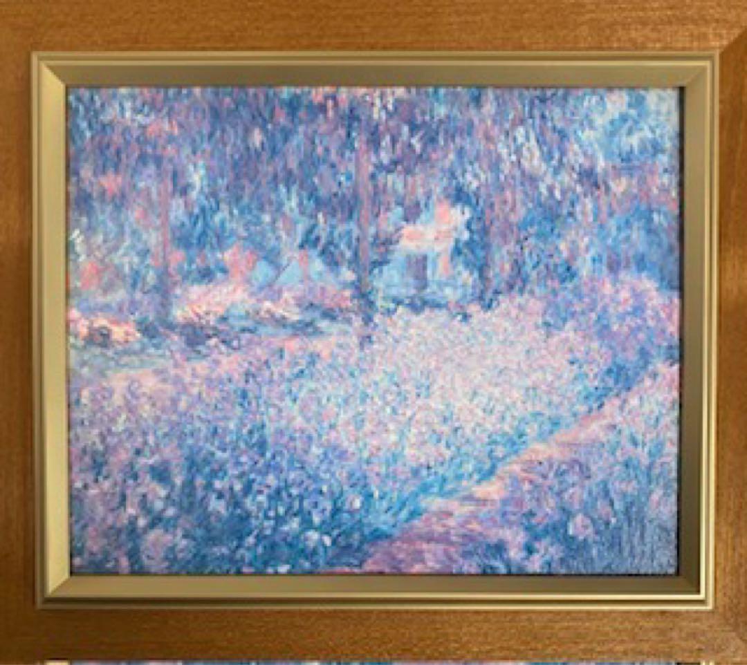 クロード・モネ　ジヴェルニーのモネの庭　複製画　26セ103