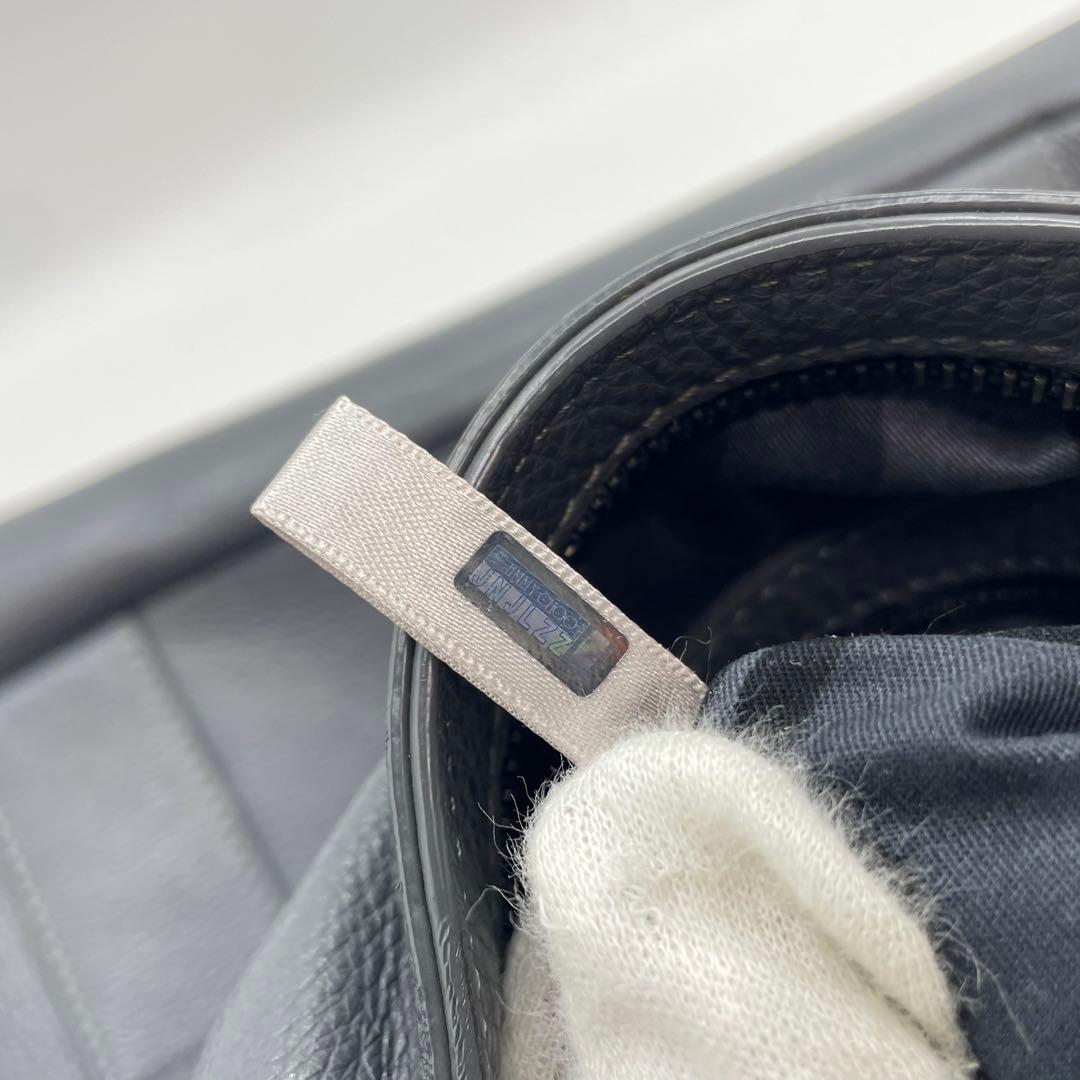 ジミーチュウ　サヴィル　トートバッグ　ビジネスバッグ　メンズ　レザー　グレー