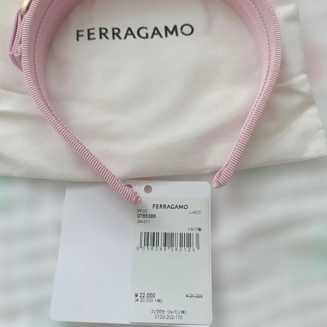 Ferragamo ピンク ヘアバンド
