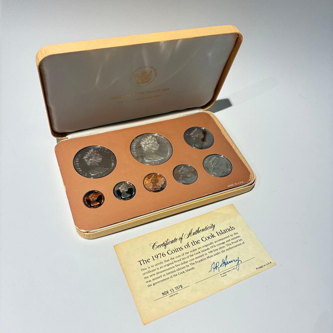 1976年クック諸島 プルーフ貨幣 セット フランクリン・ミント社