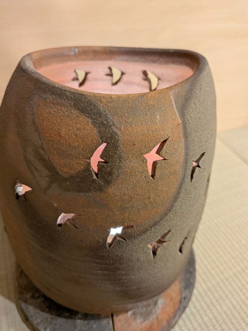 備前焼　ランプ