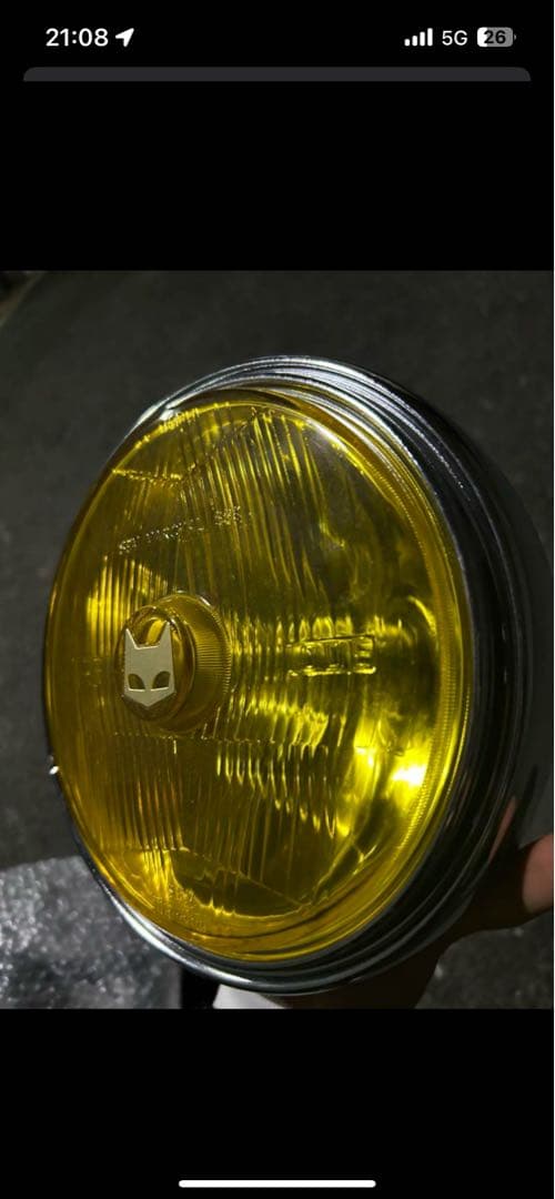 マーシャルイエローヘッドライト