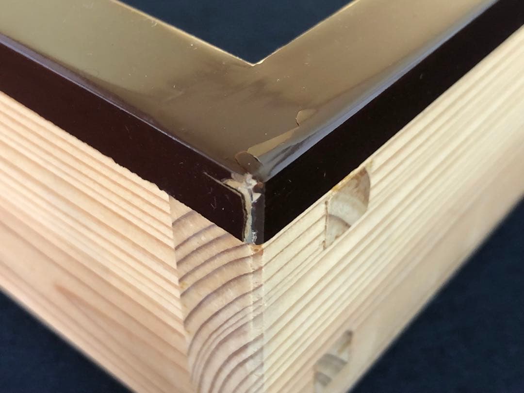 《R》茶道具 北山丸杉 炉縁 元箱　260116き4