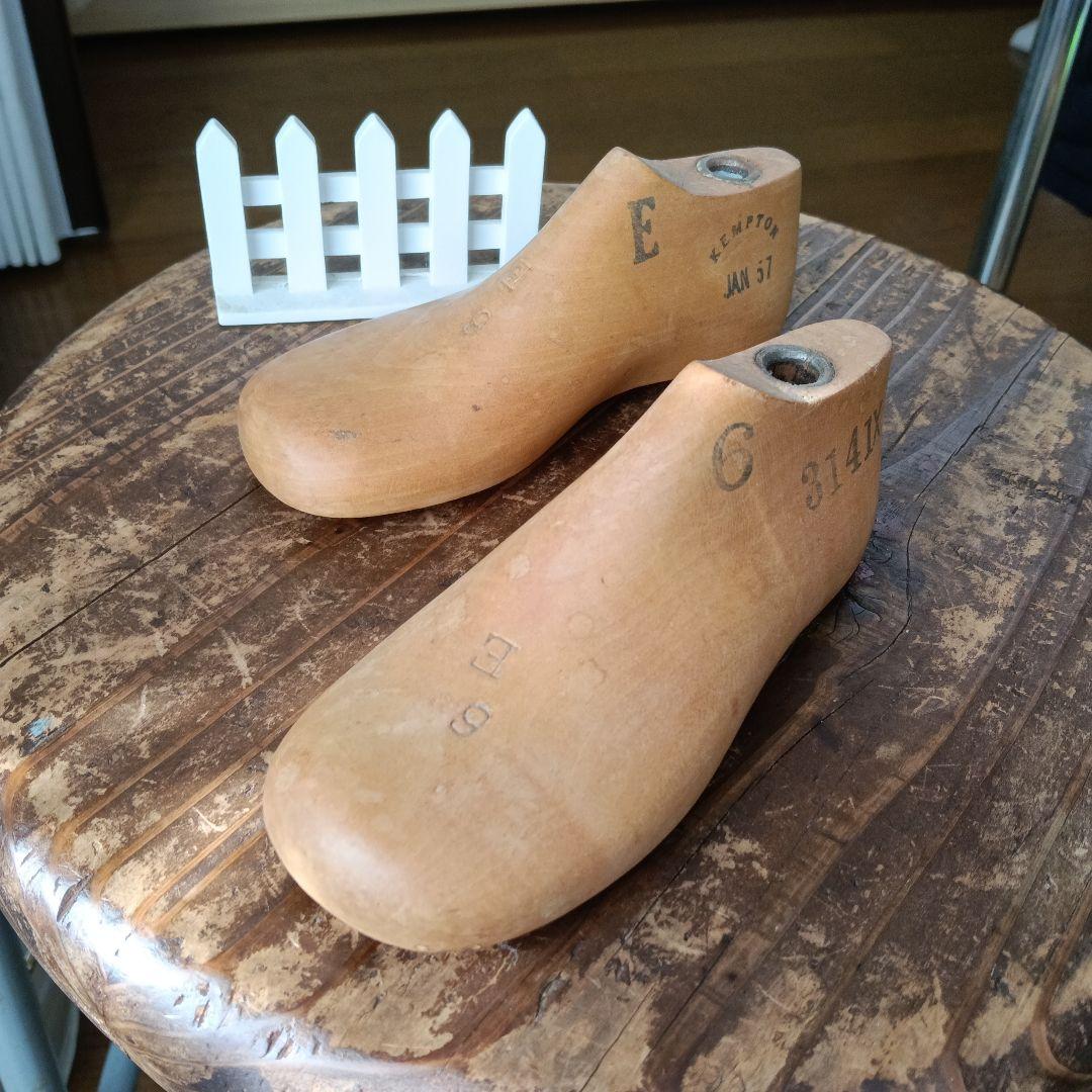 アンティークシューモールド15㎝ 木製靴型 Eサイズ 3141番