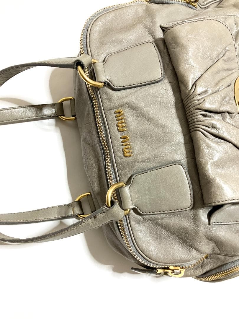 バッグ miu miu VITELLO Leather Bag BAULETTO