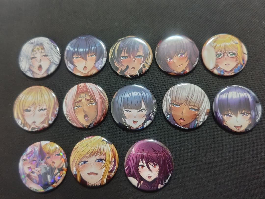 対魔忍RPGX デレ顔　ヒロイン　缶バッジ　12種+シークレット　全種　コンプ