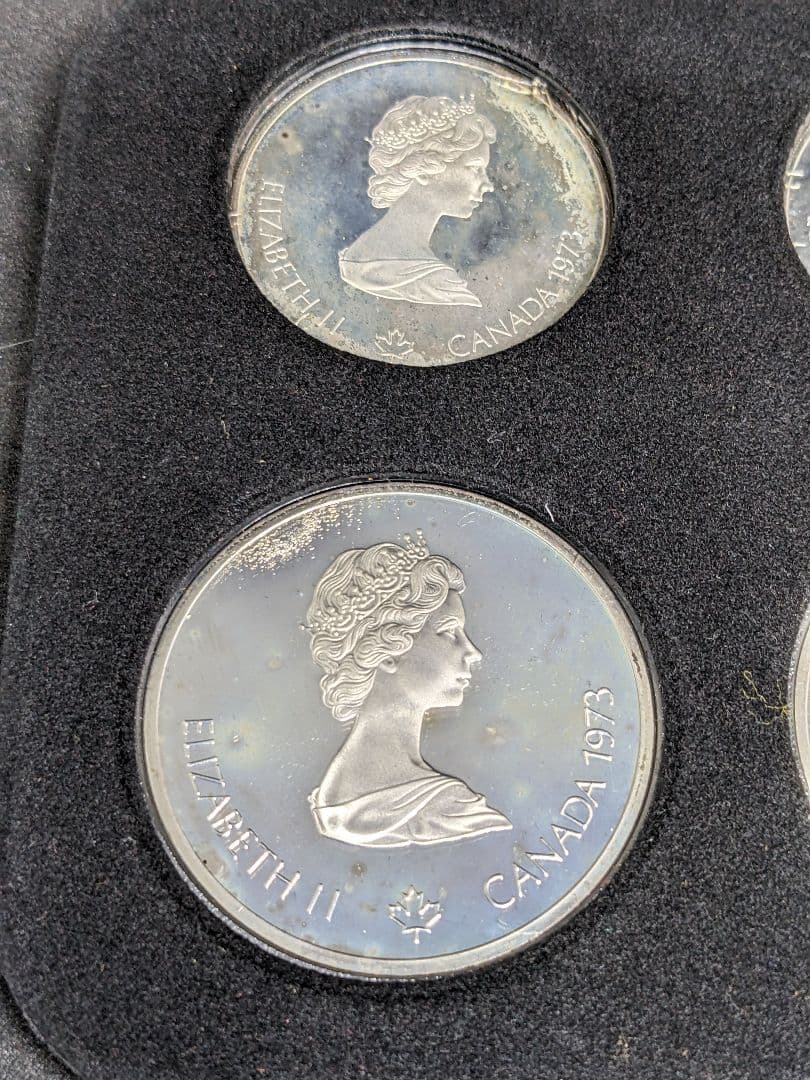 1976年 モントリオールオリンピック 記念銀貨 ４枚組プルーフセット