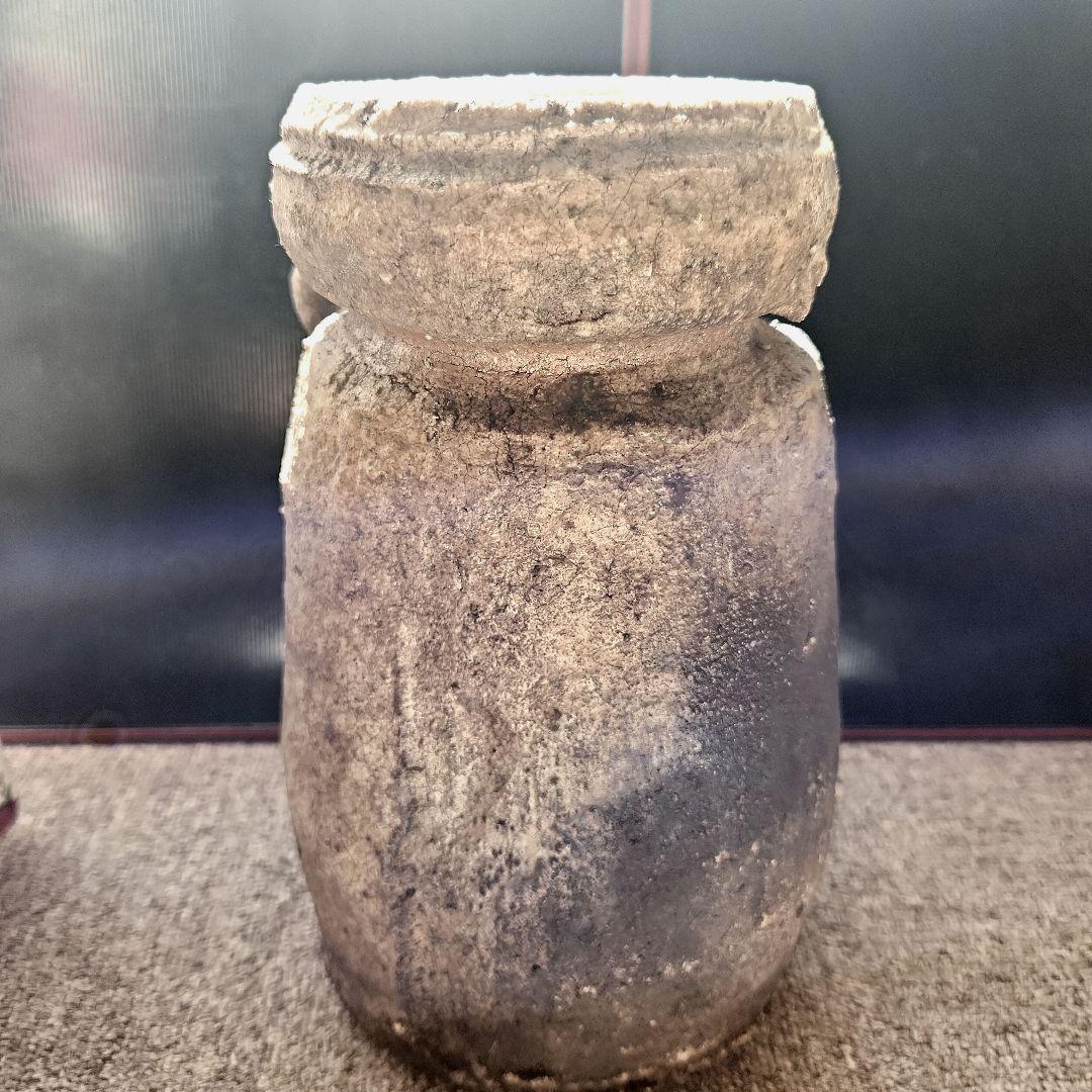 古片耳付き伊賀花入れ