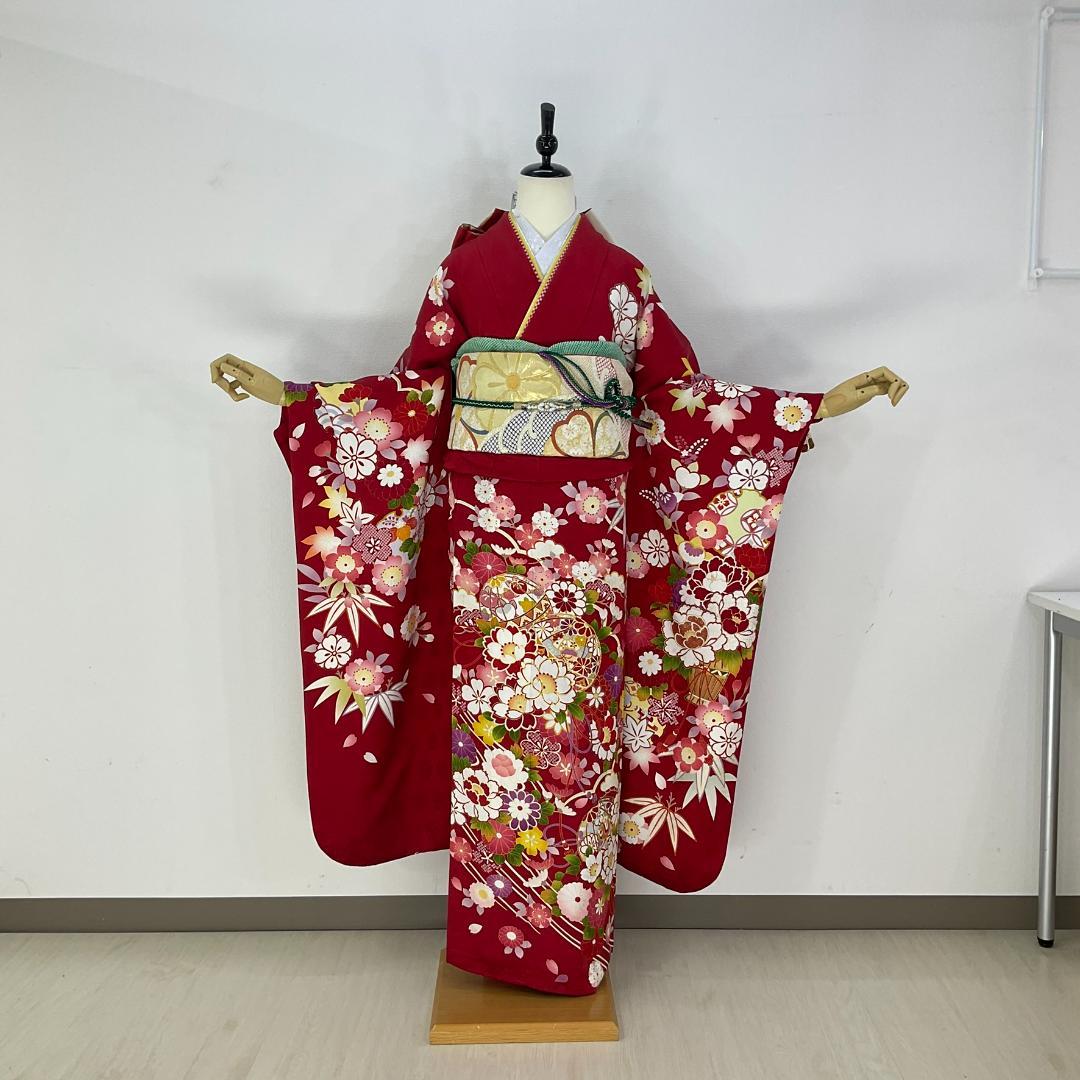 みー　お振袖フルセット　7点セット　半衿付け