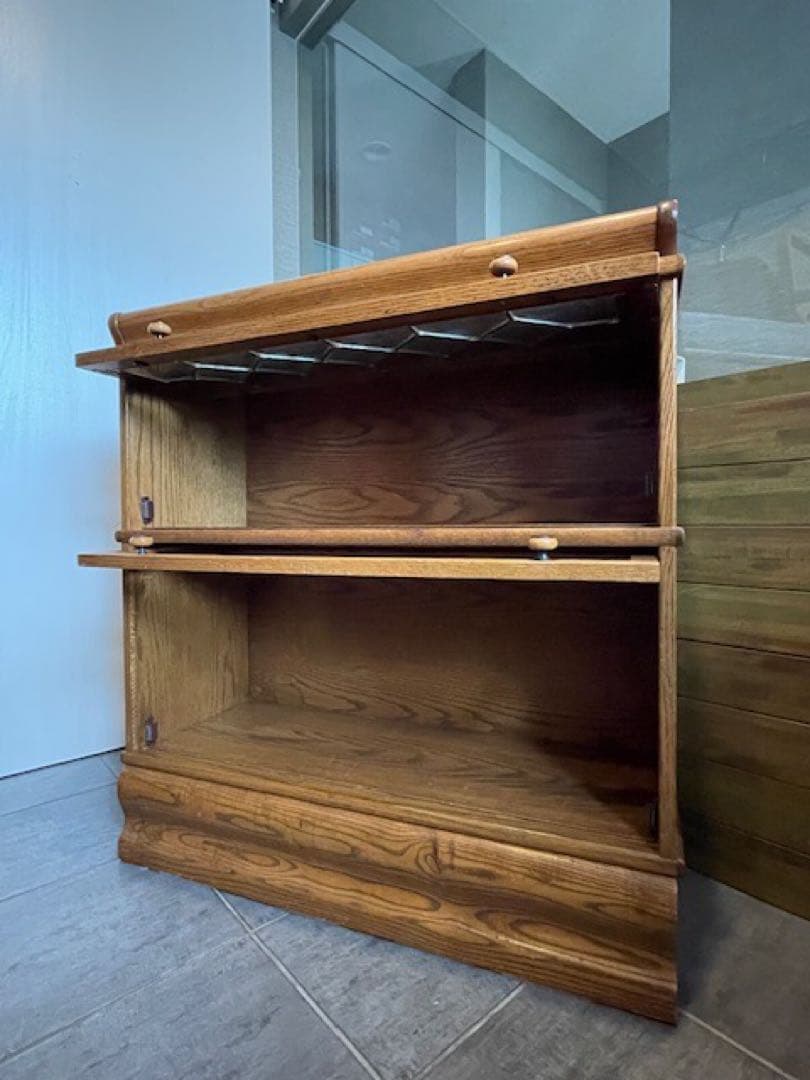 美品◾️オーク/ナラ材　スタッキングキャビネット　バリスタブックケースB 飾り棚