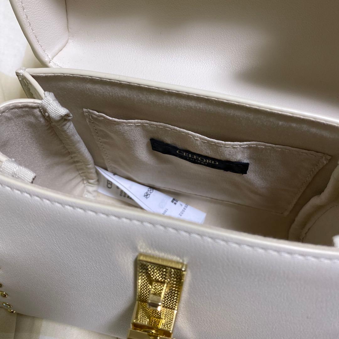 セルフォード　リュタン　ビジューポシェット　アイボリー