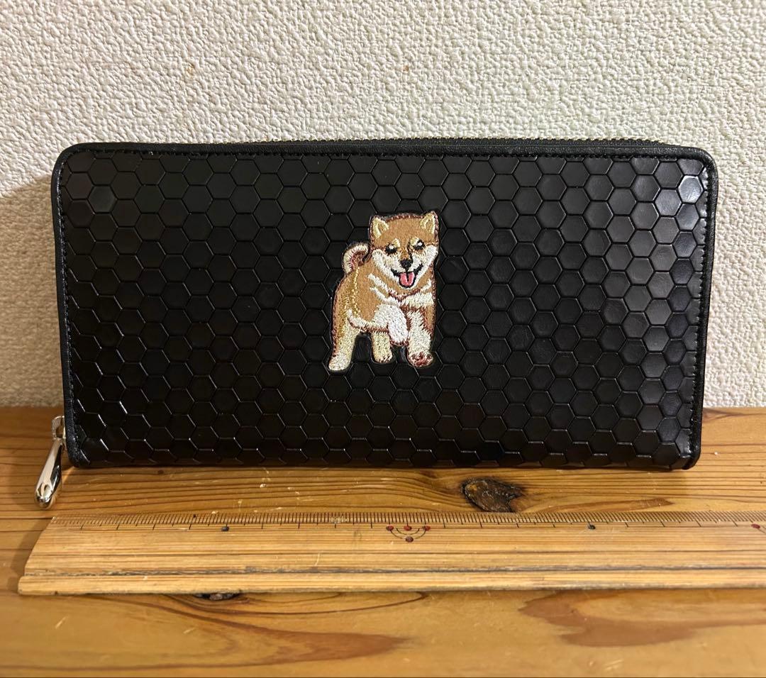 柴犬好きさん是非！　本格革財布　職人さん手造り　日本製
