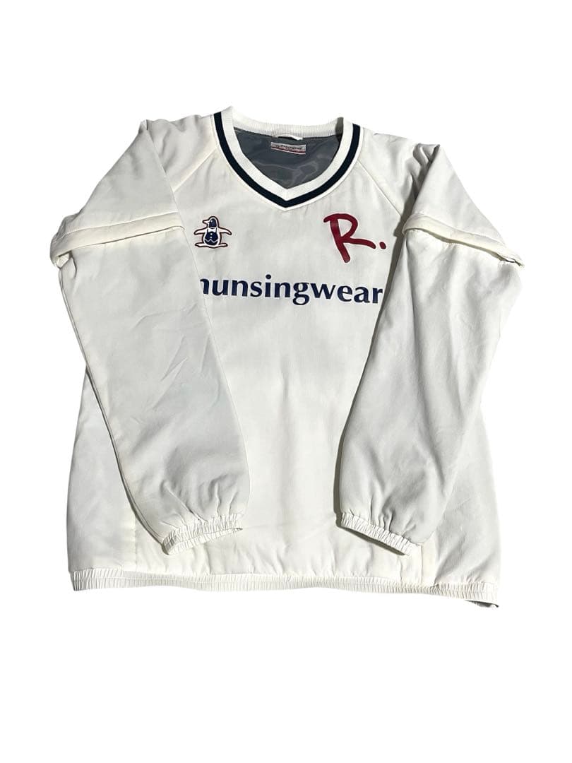 マンシングウェア スニードジャック L 中綿ブルゾン ホワイト　2way 防風