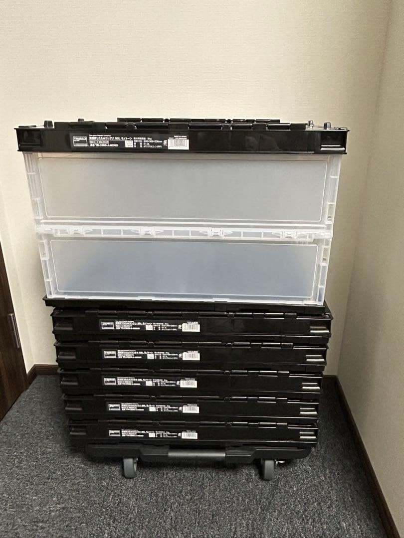 トラスコ中山(TRUSCO) 薄型折りたたみコンテナ 50L