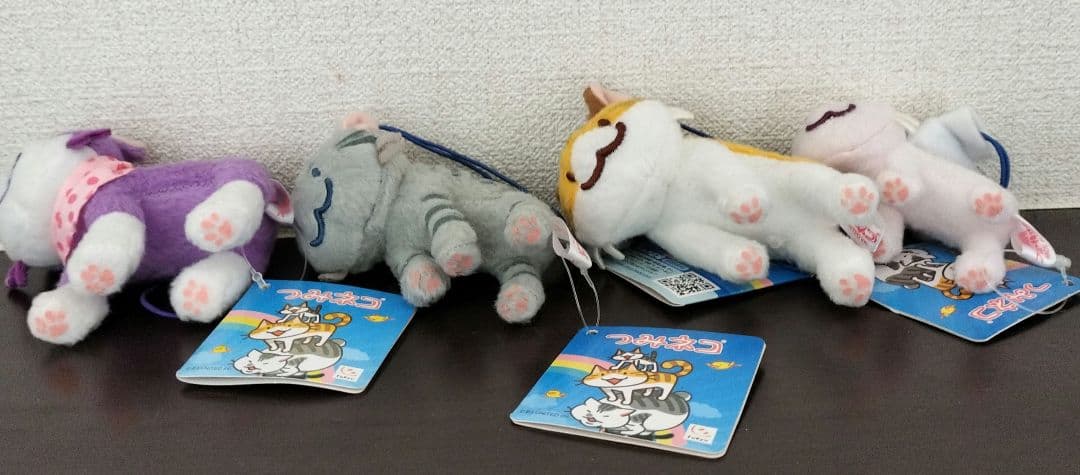 フリュー 2012年 つみネコ マスコット ぬいぐるみ　ストラップ　未使用