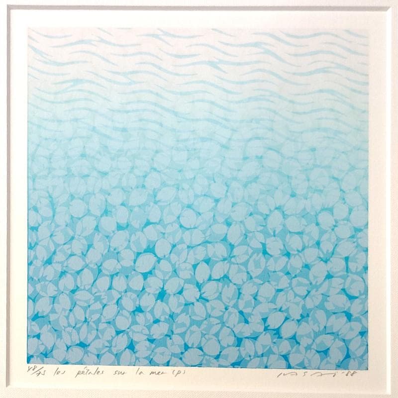 ☆笠井正博☆「海の花びら（P）」シルクスクリーン 48/75　新品額！