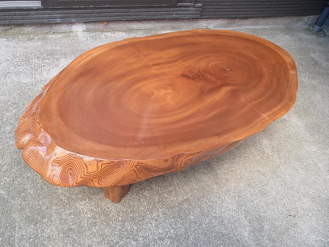 y*i様 1枚板　座卓　テーブル　木製　輪切り