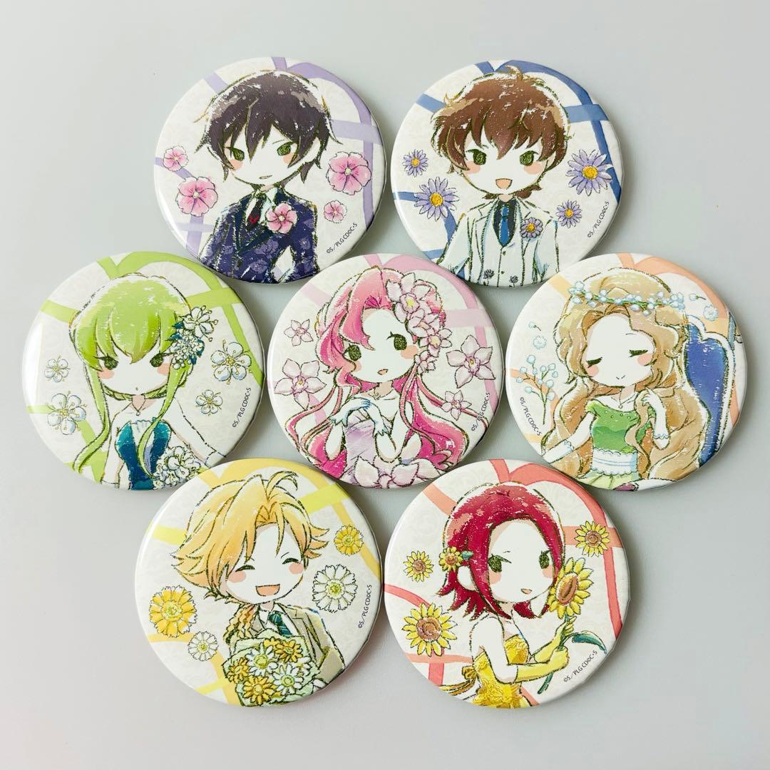 コードギアス 反逆のルルーシュ グラフアートデザイン 花ver. 缶バッジ 7種
