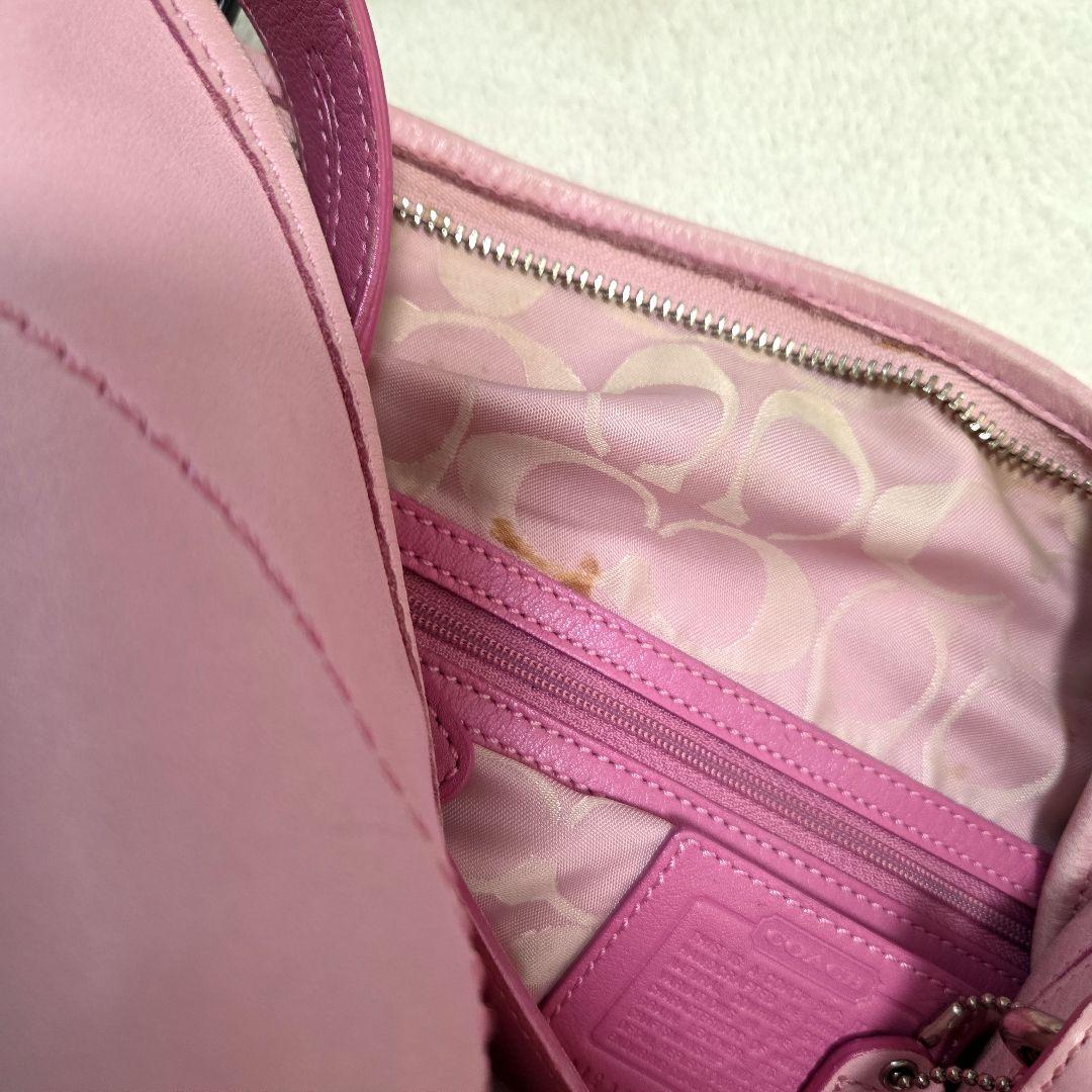お値下げCOACH コーチ ワンショルダーバッグ　トートバッグ　ピンクY2K