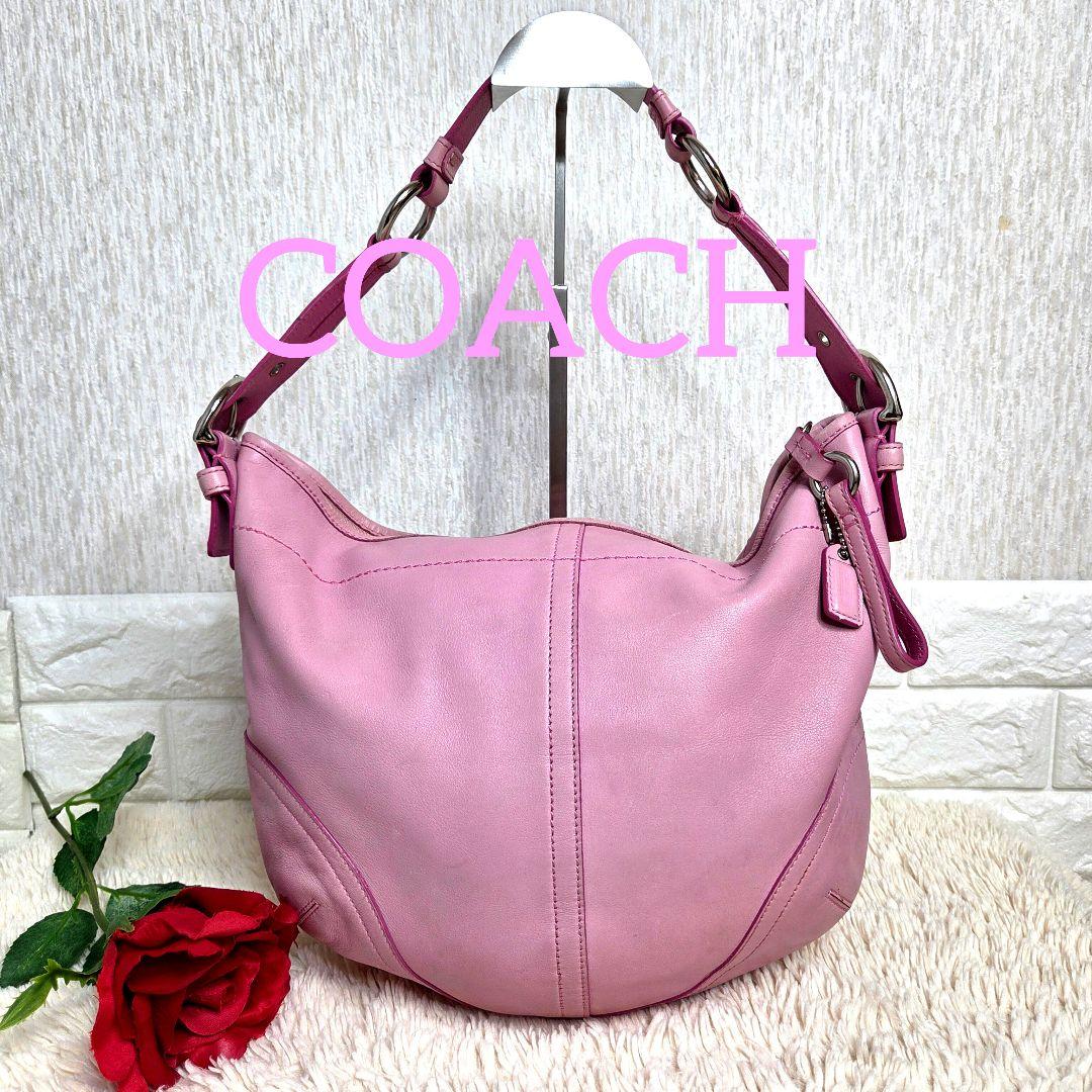 お値下げCOACH コーチ ワンショルダーバッグ　トートバッグ　ピンクY2K