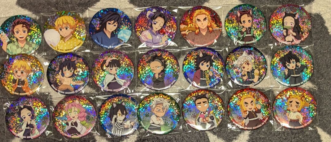 鬼滅の刃」 ホログラム缶バッジ～漆ノ章 in ナムコ～ namco　コンプセット