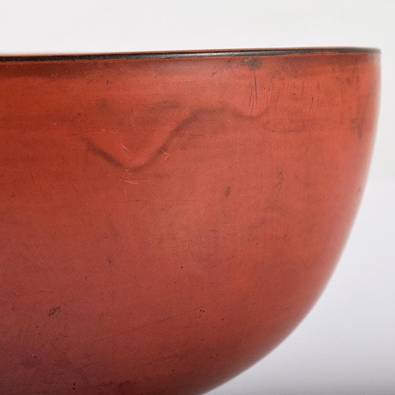 根来漆　金銀蒔絵　蟹文椀　時代箱付　M　R7922