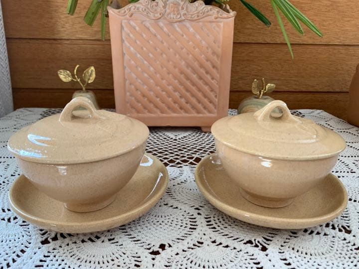 再値下げ！韓国陶芸品　河東井戸郷窯　高級湯呑みセット　新品