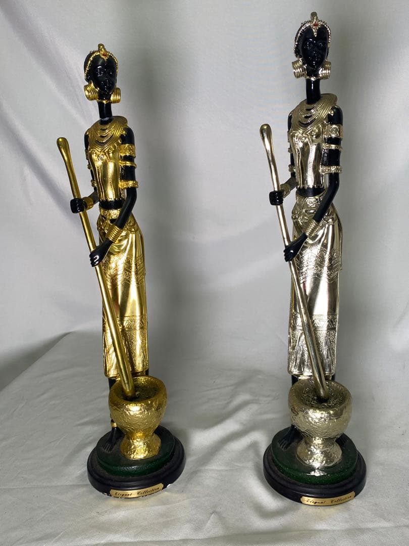 1626❣️アフリカ　民族　オブジェ　像　2体　セット