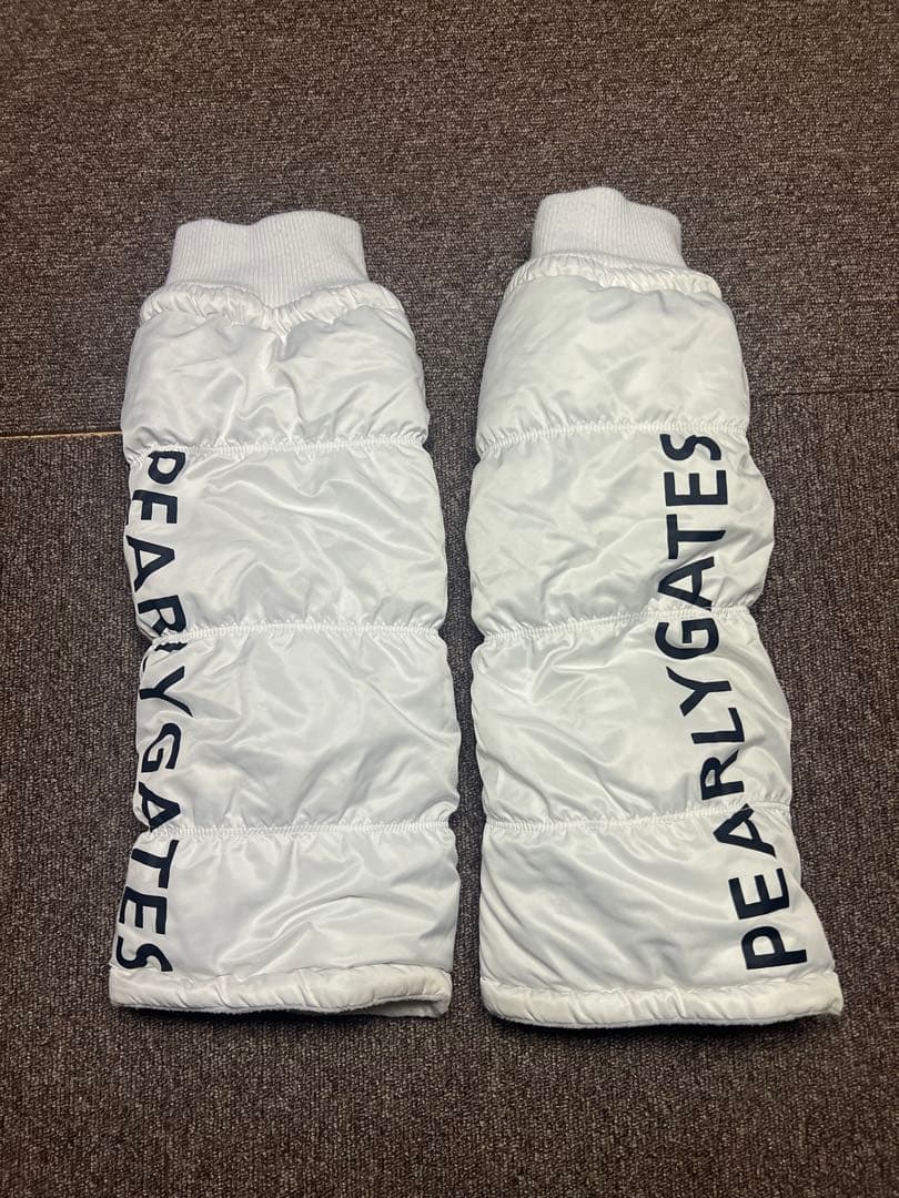 PEARLY GATES ゴルフ　レッグウォーマー　ホワイト