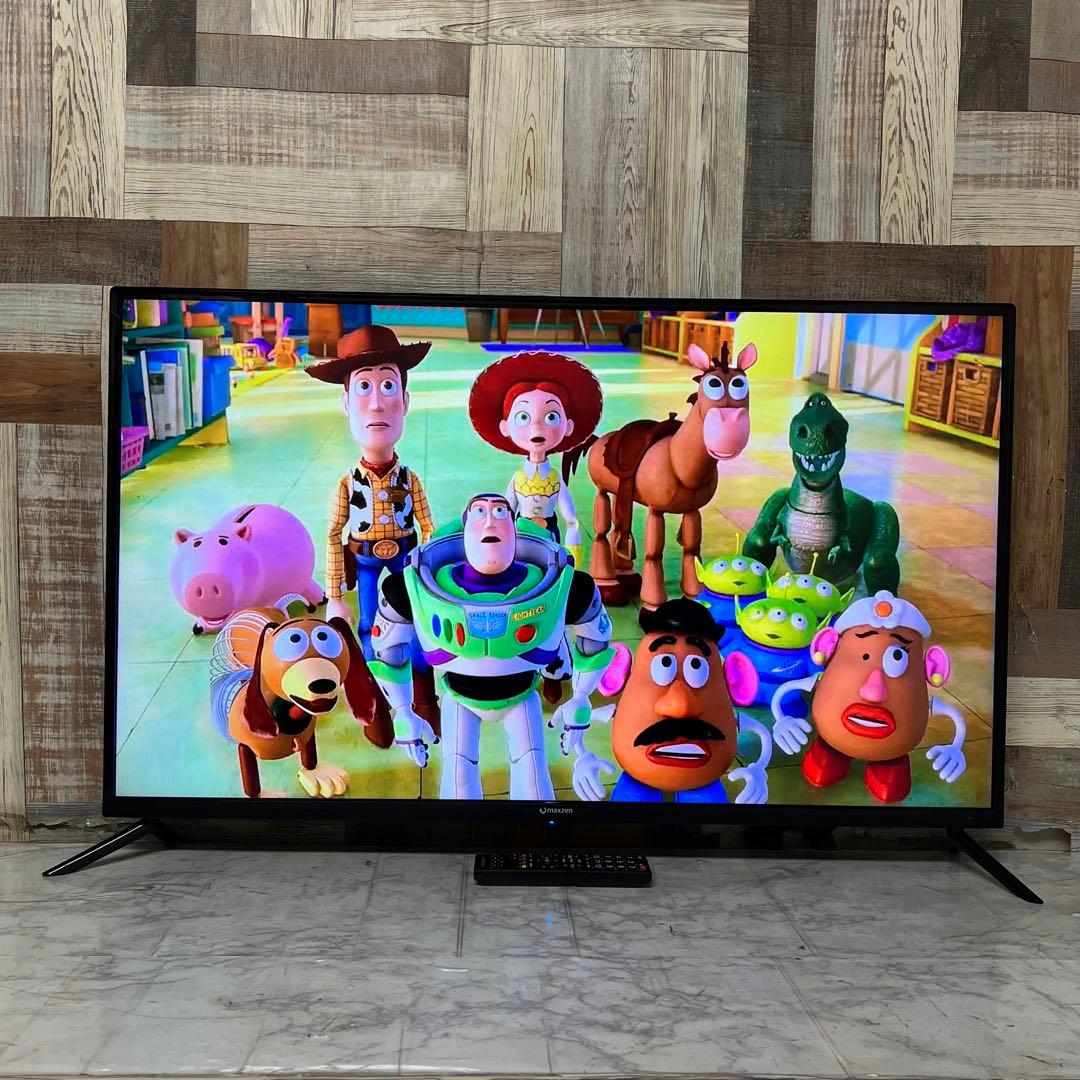 即日受渡❣️全国送料込4年前購入マクスゼン43型液晶TVゲームモード搭載。