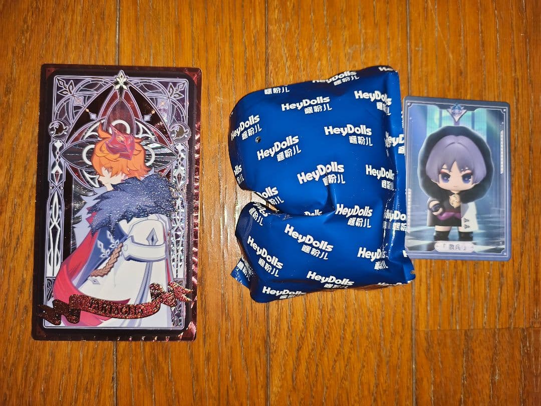 原神 ファデュイ ホログラムカード[タルタリヤ]シークレットと散兵ミニフィギュア