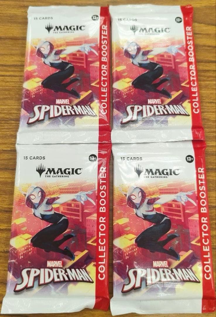 スパイダーマン　コレクターブースター4パック　英語版
