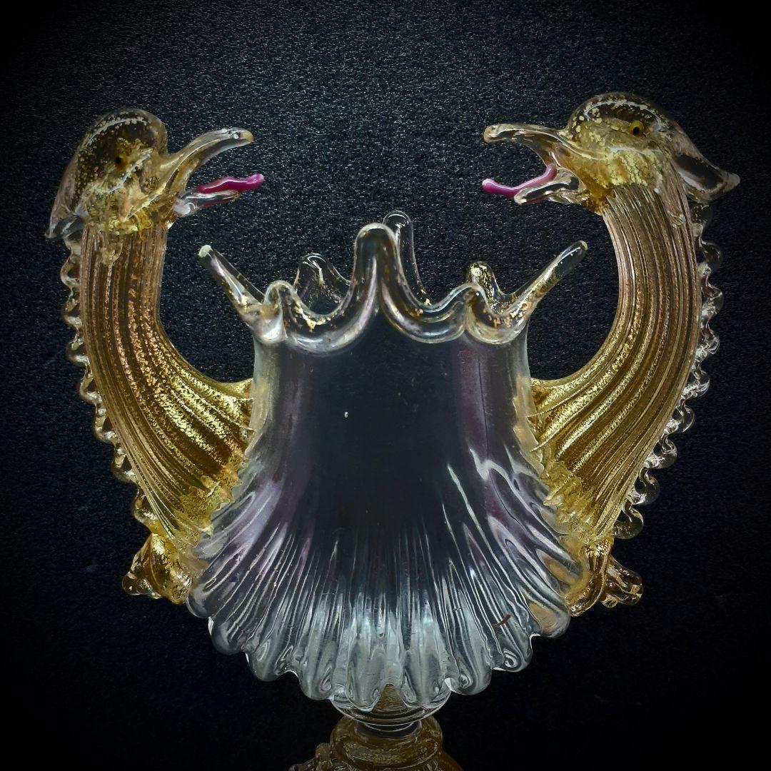 MURANO La Fenice ムラノ ラ フェニーチェ 双頭 ドラゴングラス