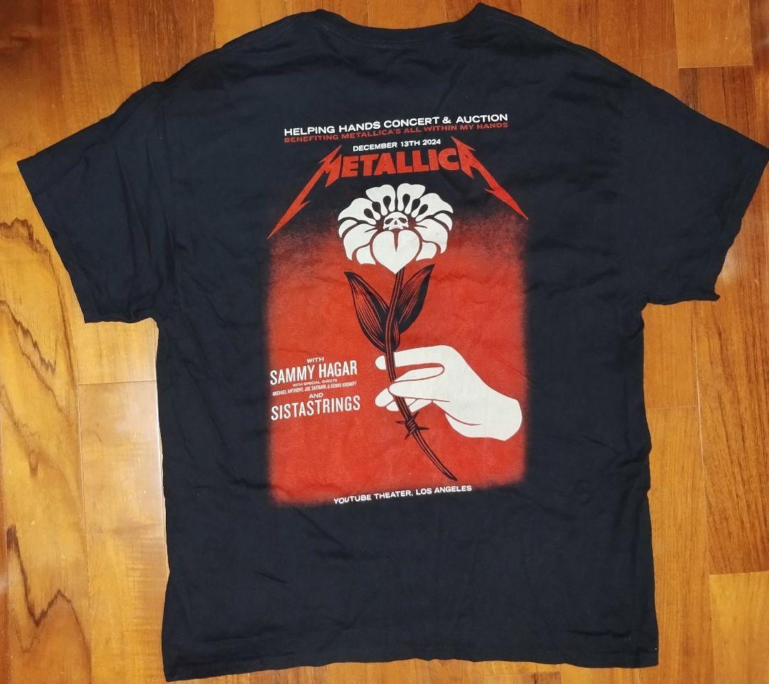 メタリカ 24年12月 ヘルピングハンズ@LA youtubeシアター Tシャツ