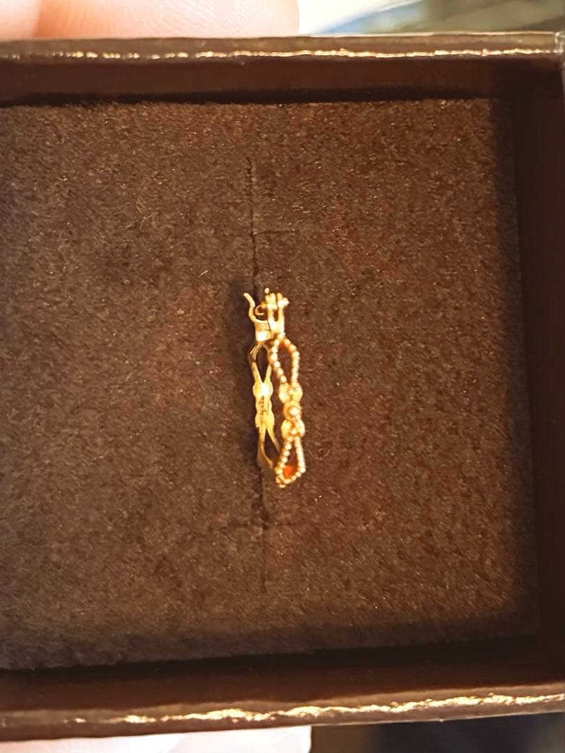 agete フープ ピアス K18 片耳