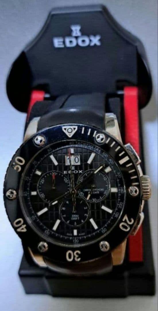 まーくん専用エドックス EDOX クラスワン クロノオフショア ビックデイト