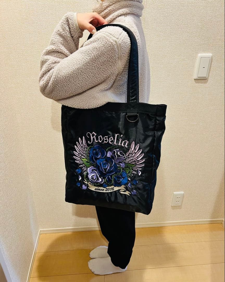 【値下げ】バンドリ Roselia 刺繍トートバッグ 開封済み 未使用