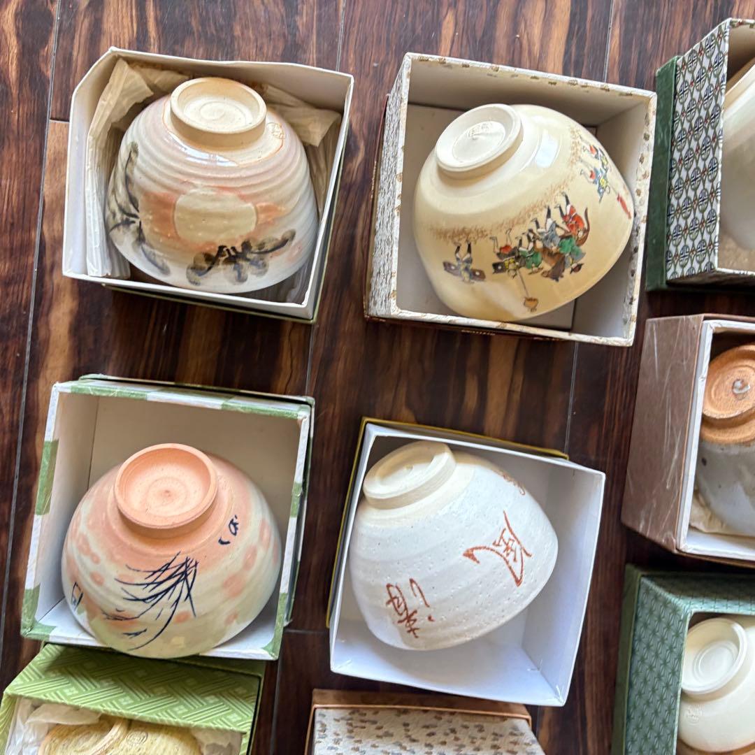 茶碗 抹茶碗 まとめて 10点 茶道具 陶器 いろいろ まとめて