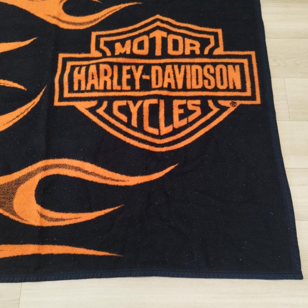 ハーレーダビッドソン ビンテージ ブランケット アンティーク 古着屋 IO74