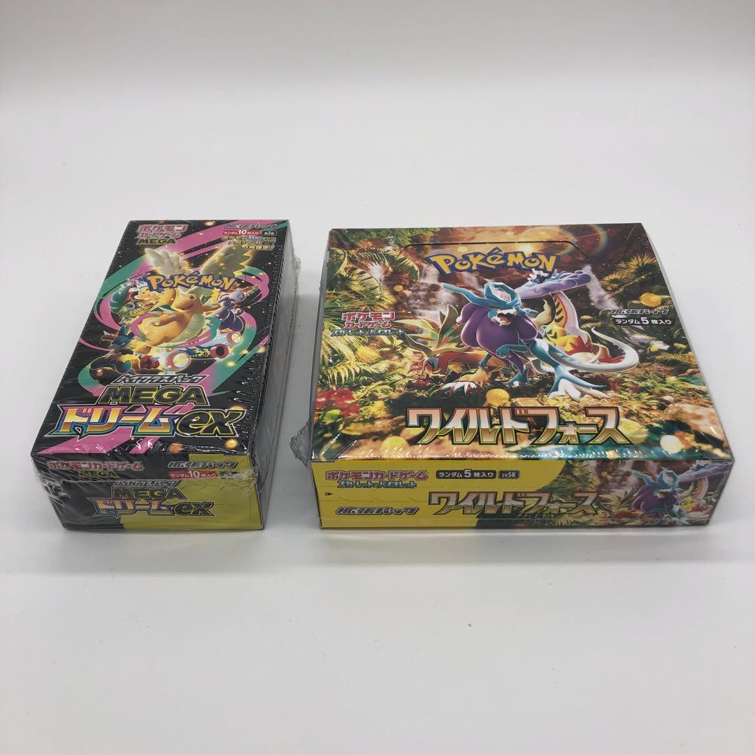 ポケモンカード MEGAドリームex、ワイルドフォース各1boxシュリンク付