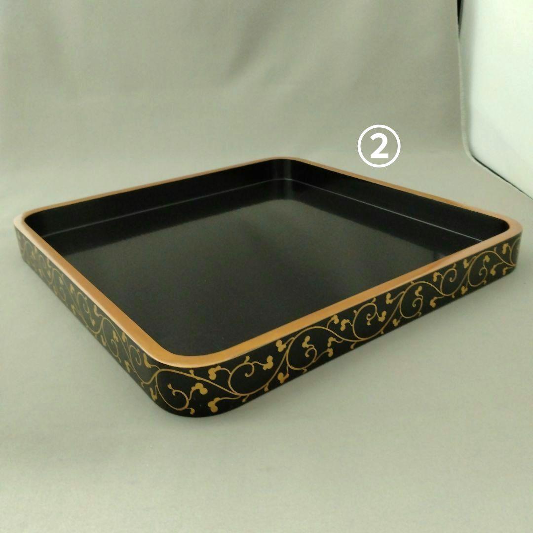 難あり　時代物　輪島塗　金蒔絵　重箱　二段重　家紋入　台付　木箱付